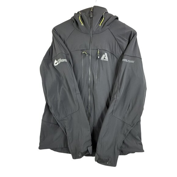 Eddie Bauer First Ascent Jacket Men Large Black Hooded Softshell Ski Hiking Coat - Picture 11 of 16
